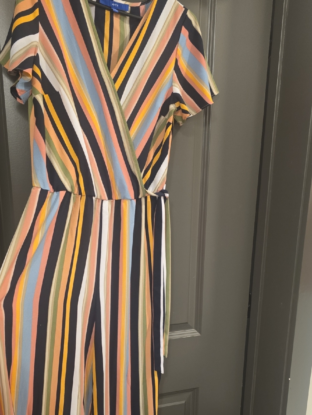 Apt. 9 Multicolor Striped Wide Leg Jumpsuit